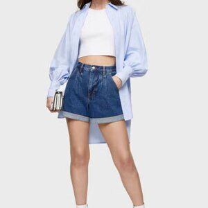 Topshop Roll Hem Shorts - Size US 14
